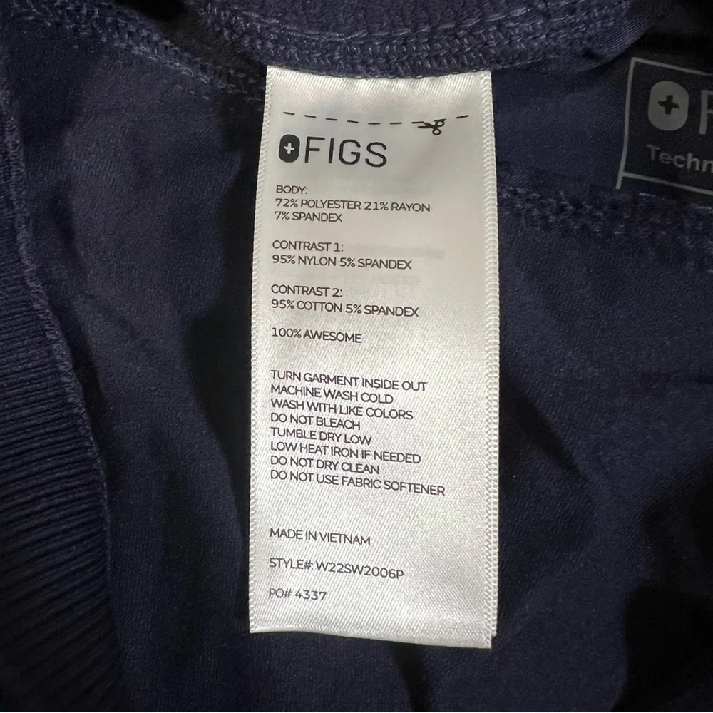 NWT Figs Women’s Maternity Jogger Scrub Pants Navy Size L Petite - Picture 5 of 7